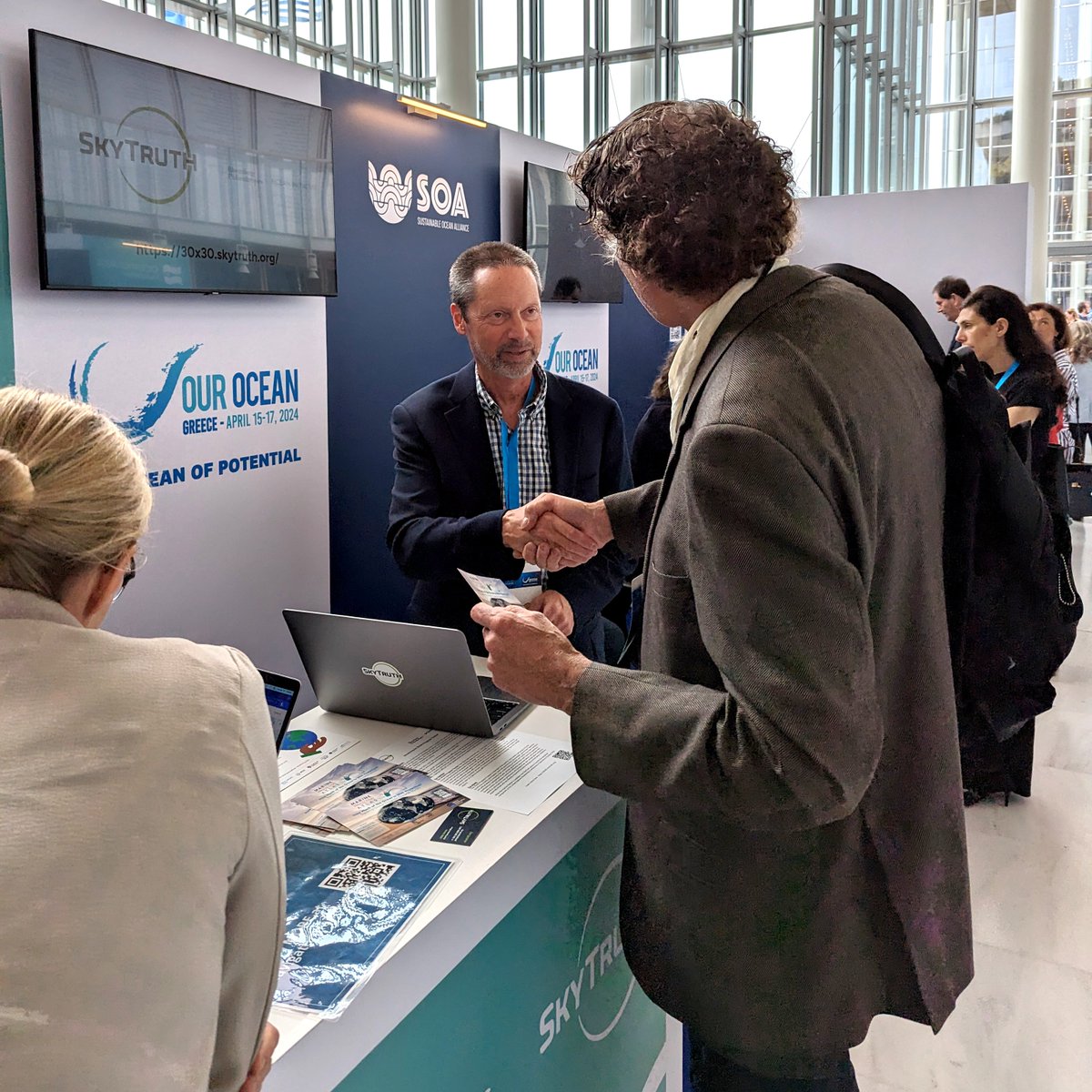 We've been celebrating the launch of the #30x30 Progress Tracker with @BloombergDotOrg at our shared booth at #OurOcean2024! Come visit us to learn more. We'll be manning the booth from 12-2pm on Wednesday and our partners will be at the booth when we are away - stop by any time!