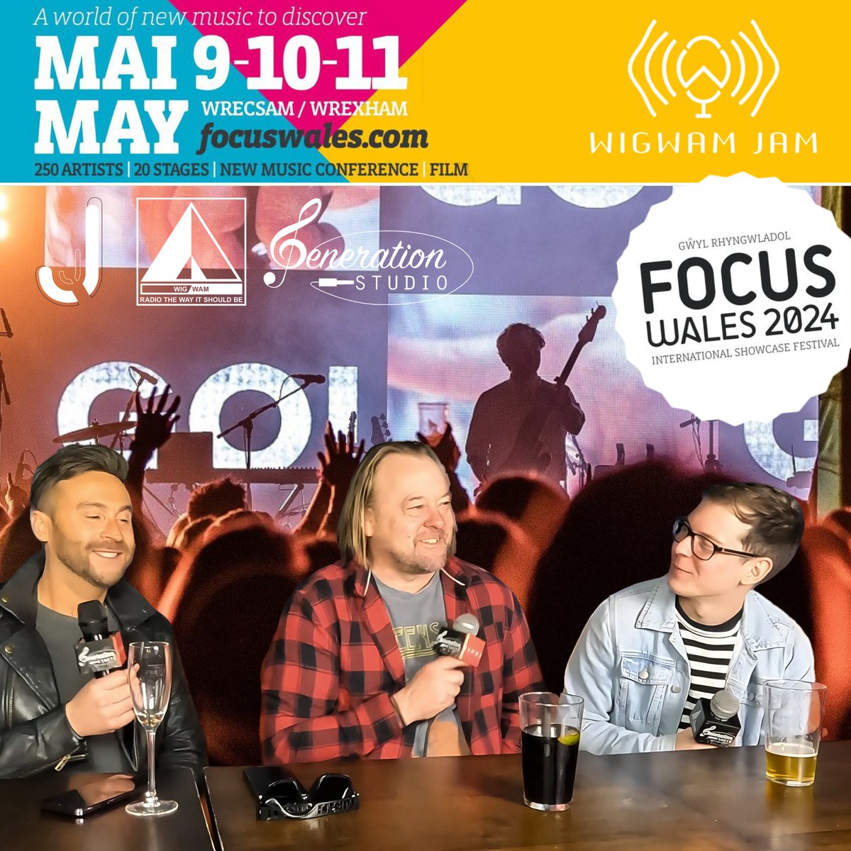 The Wigwam Jam is going to @FocusWales! Join us Friday 10th May 6-8pm at @SaithSeren for this live podcast recording followed by live performances. TIX: focuswales.com/tickets Come join our very own DJs @seedsroy & @MartynPmusic along with @Jamma & @deangeneration as usual!