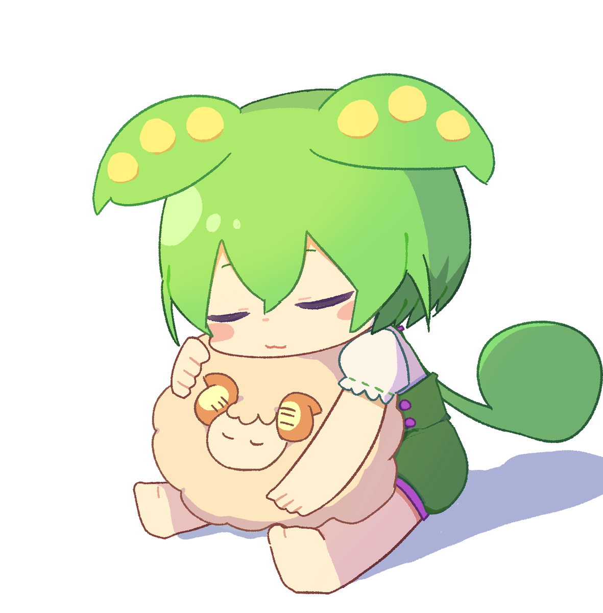 ずんだもん 「すやすやもん 」|このほしのイラスト