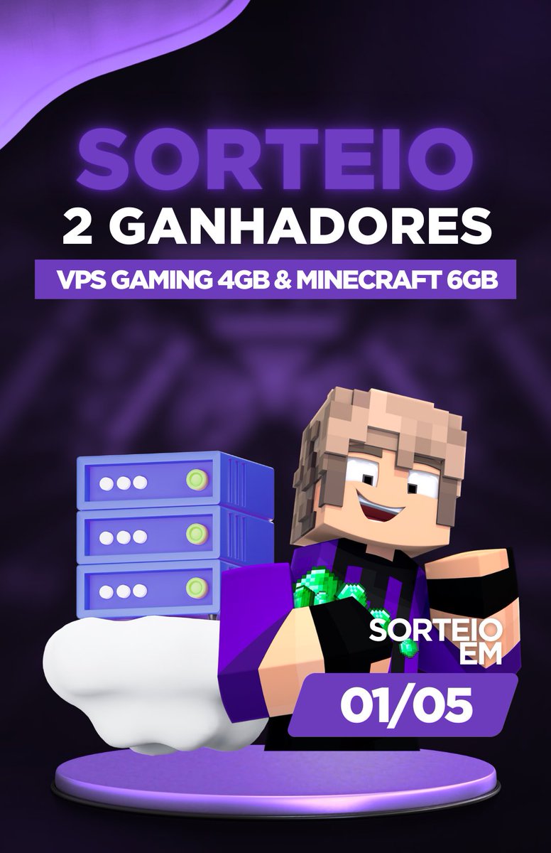 primoshost's tweet photo. 🎉🚀 Participe de nosso sorteio para ganhar uma hospedagem! Dois vencedores serão escolhidos: um para 1 VPS Gaming de 4GB e outro para 1 Servidor Minecraft de 6GB. Siga, curta e responda ao questionário para concorrer. Sorteio em 01 de maio. Boa sorte!
 🔗 https://t.co/Lb2XqKtA1g https://t.co/ExOhXfSHRu