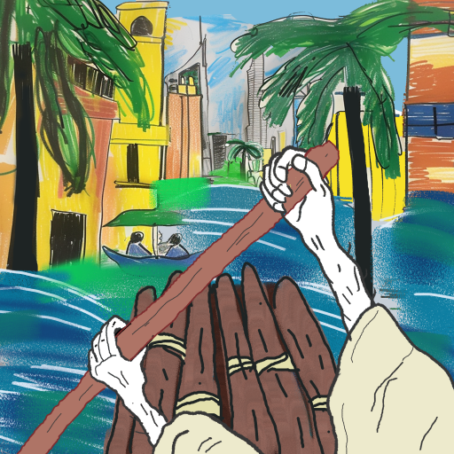 Sailing in Dubaï with my bags underwarter $POV