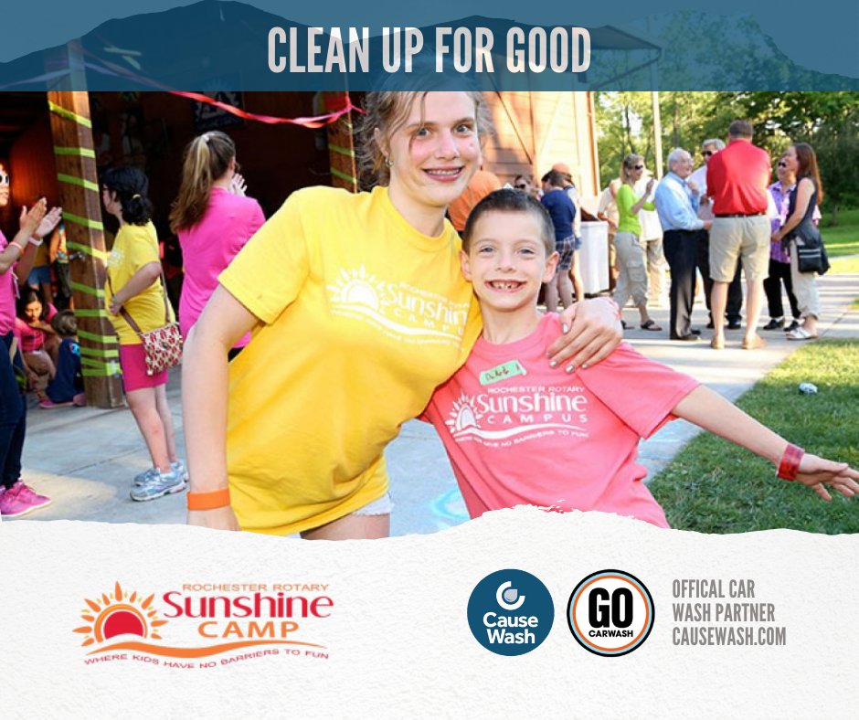 CauseWash (@causewash) on Twitter photo For two weeks every summer, the <a href="/RochesterRotary/">Rochester Rotary, NY</a> offers the <a href="/sunshine_camp/">Sunshine Camp</a> to children with disabilities for free, thanks to generous contributions from Rochester Rotarians and the community.
The 157-acre camp in Rush, N.Y. gives kids with disabilities the chance to enjoy a For two weeks every summer, the <a href="/RochesterRotary/">Rochester Rotary, NY</a> offers the <a href="/sunshine_camp/">Sunshine Camp</a> to children with disabilities for free, thanks to generous contributions from Rochester Rotarians and the community.
The 157-acre camp in Rush, N.Y. gives kids with disabilities the chance to enjoy a