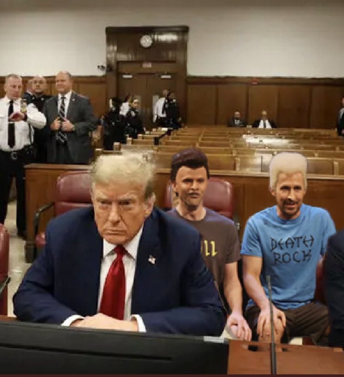 Don Jr and Eric made it to court.