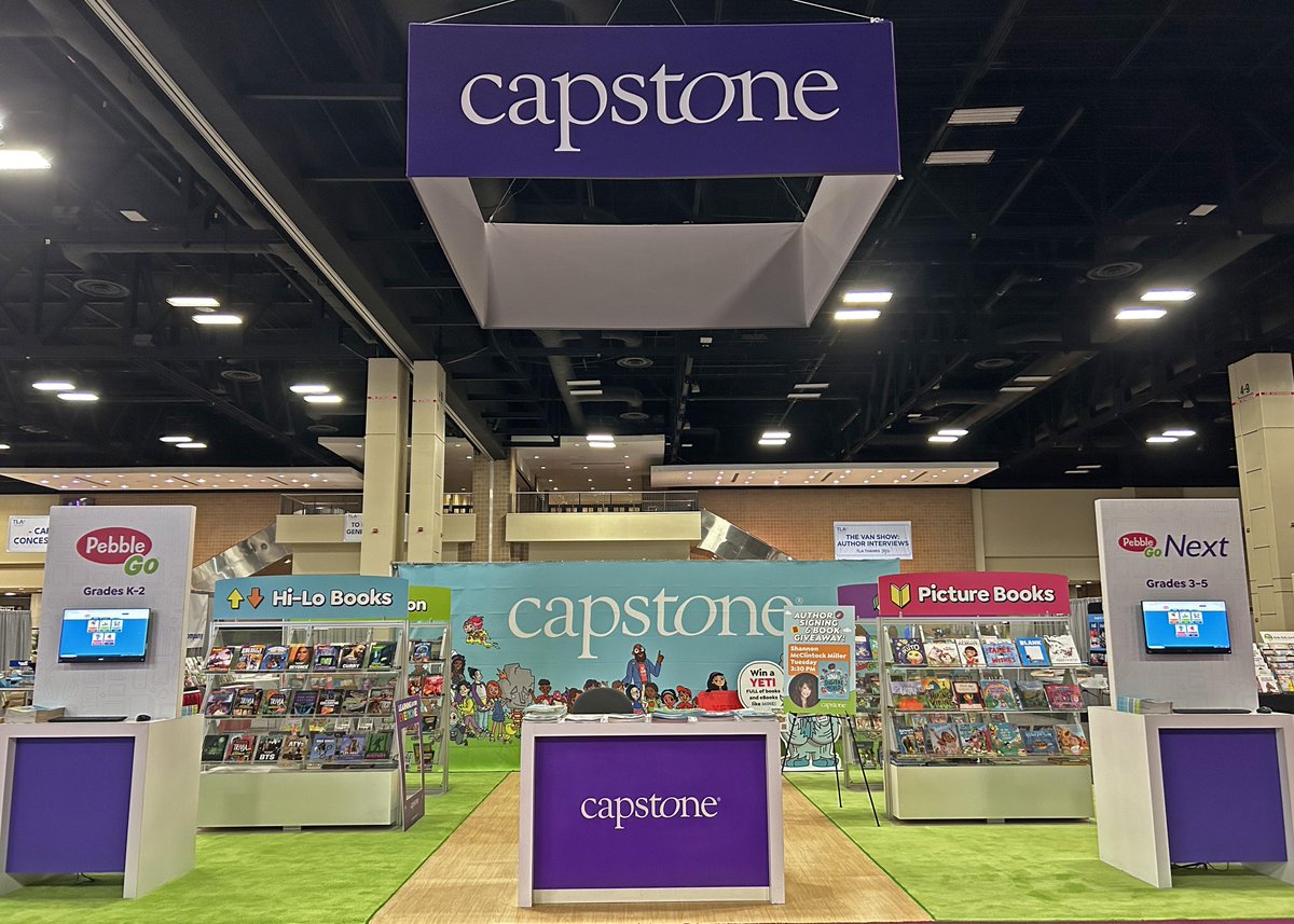 It's the first day of #txla24 and you can find Capstone at booth 1921! 📚👋

Join us this afternoon (4/16) at 3:30 PM for an author signing and book giveaway for SONIA'S DIGITAL WORLD with @shannonmmiller! #MergeCubes & activities will be passed out as well! @MergeVR @TXLA