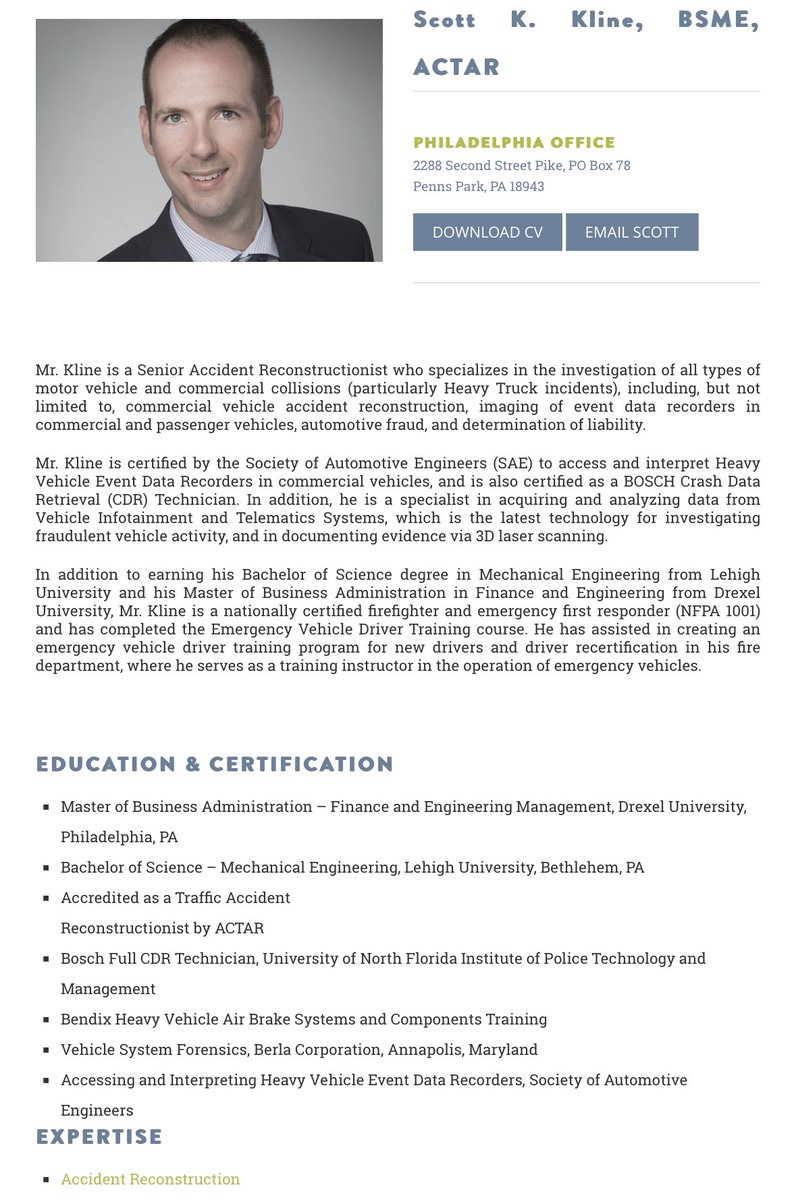 #KarenRead defense witness list includes 3 expert witnesses from ARCCA Inc - CV links below: Daniel Wolfe, PhD: arcca.com/wp-content/upl… Andrew Rentschler, PhD: arcca.com/wp-content/upl… Scot Kline, BSME: arcca.com/wp-content/upl…