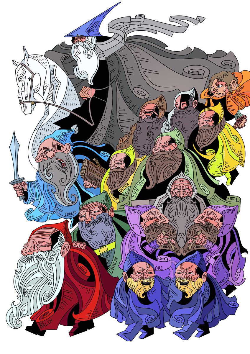 La Compañía de Escudo de Roble ✍️💯

#Hobbit #LordOfTheRings #fanart #JRRTolkien