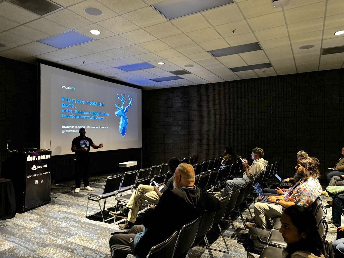 I'm super grateful for all who attended my talk at @devnexus last week! Here's the code for the combination @Vaadin Flow/Hilla app that I shared: github.com/LawrenceDLockh….