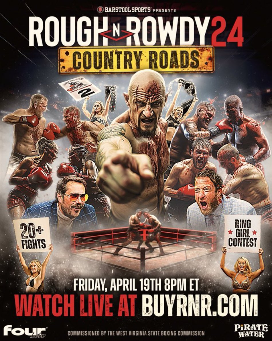 Get a babysitter now because @roughnrowdy is BACK this Friday night with @stoolpresidente and @BarstoolBigCat on the call Get the PPV at buyrnr.com