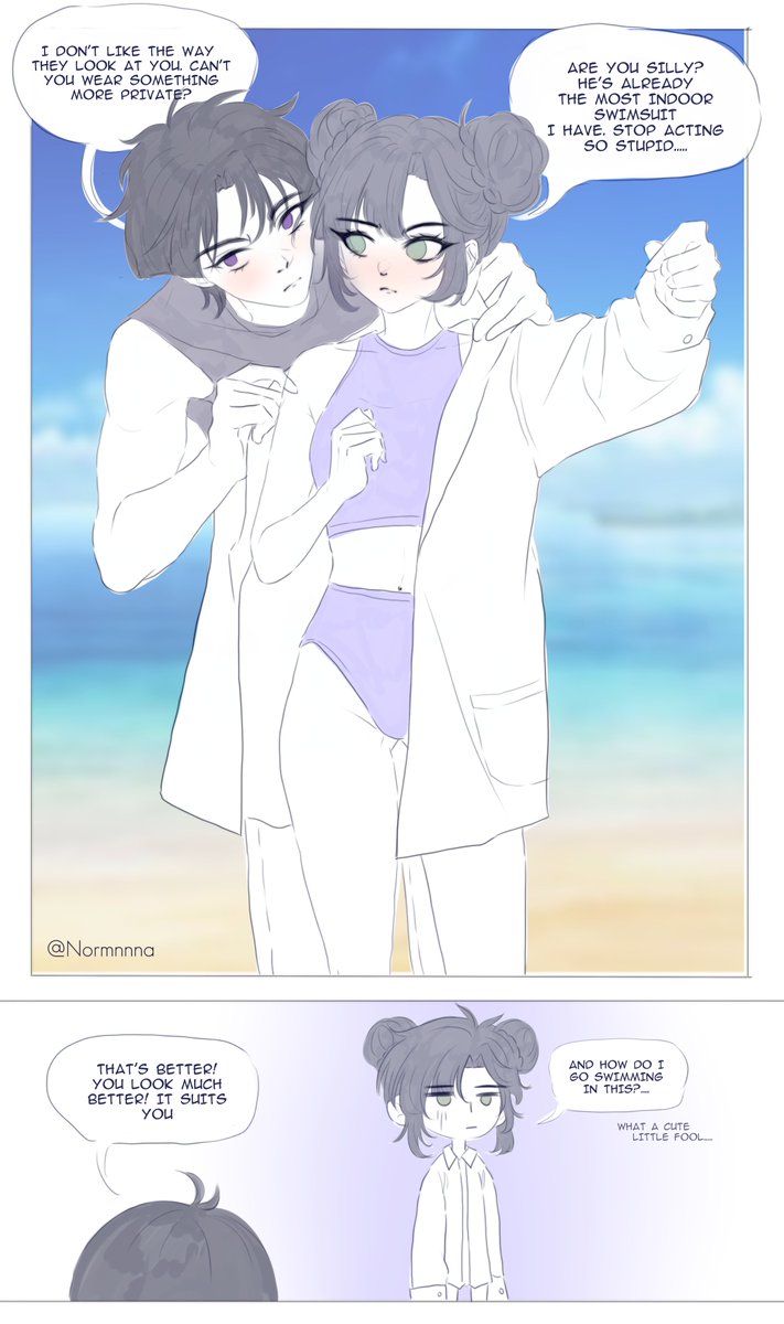 A beach moment
 #scaramona #wandermona #スカモナ #Genshinlmpact #原神