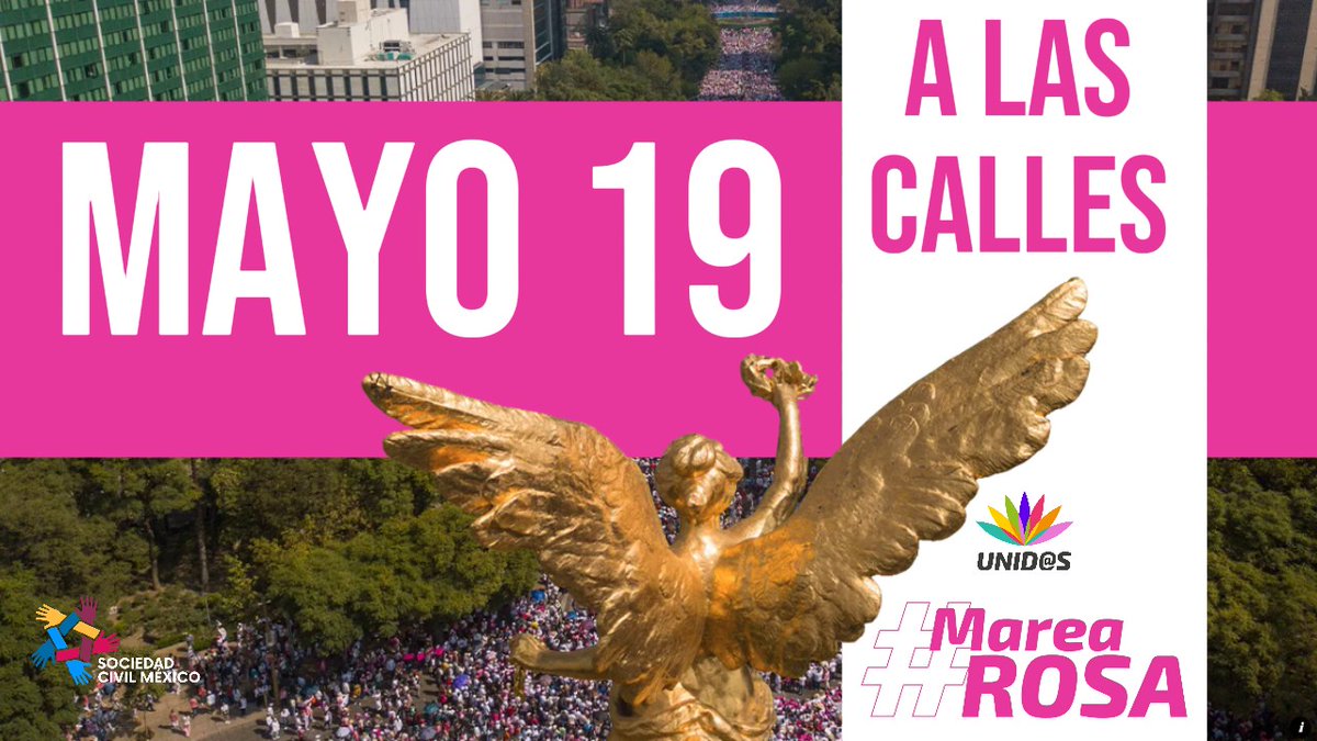 👋🏾Hola #MareaRosa, Tenemos una cita... que no se te pase... Domingo 19 de Mayo, en todo el país, más detalles próximamente. Por ahora, marca el calendario, es quizá la última llamada. Por favor comenta y comparte... pero ¡YA!, el tiempo se agota. Gracias,