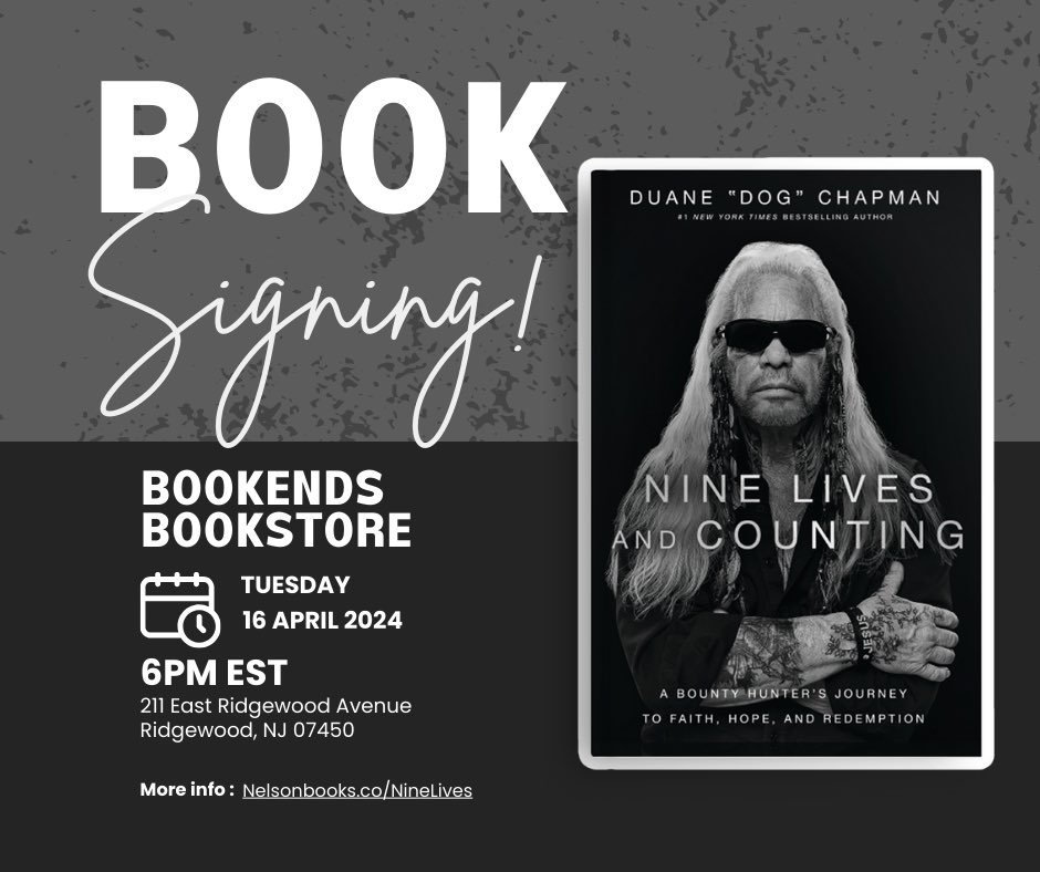 COME SEE ME AT @BookendsNJ IN RIDGEWOOD, NEW JERSEY!!! TODAY IS THE DAY!!! MY BOOK HAS OFFICIALLY DROPPED!!!! SEE YOU TODAY AT 6PM!!!!!!! GET NINE LIVES AND COUNTING EVERYWHERE, ORDER USING LINK IN MY BIO OR USING THE LINK BELOW ⬇️ amzn.to/3U2z8QU
