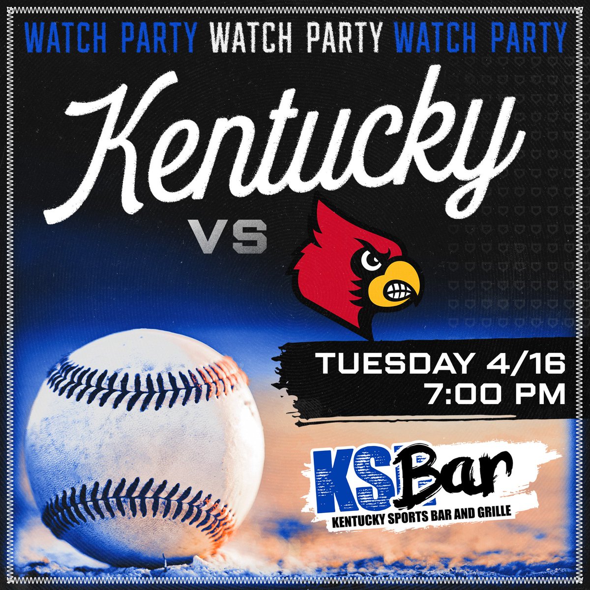 Our #3 ranked Cats at dirty birds tonight at 7pm. Tuesday beer special $3 Coronas and happy hour starting at 2pm!