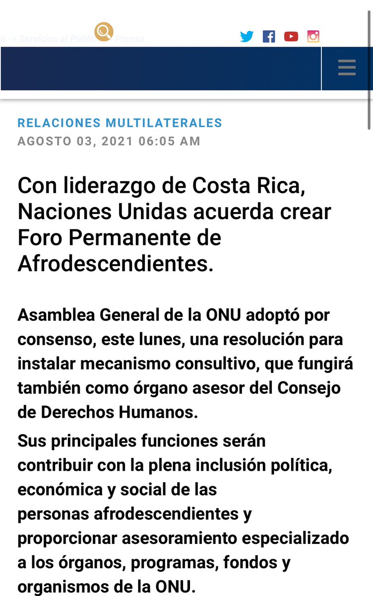 epsycampbell's tweet photo. El día de hoy en Ginebra, Suiza, al finalizar mi gestión como Presidenta me complace constatar que hemos consolidado el Foro Permanente de Naciones Unidas como el espacio más importante a nivel global para liderar la Agenda de Afrodescendiente. https://t.co/IXfiXzv0Mj