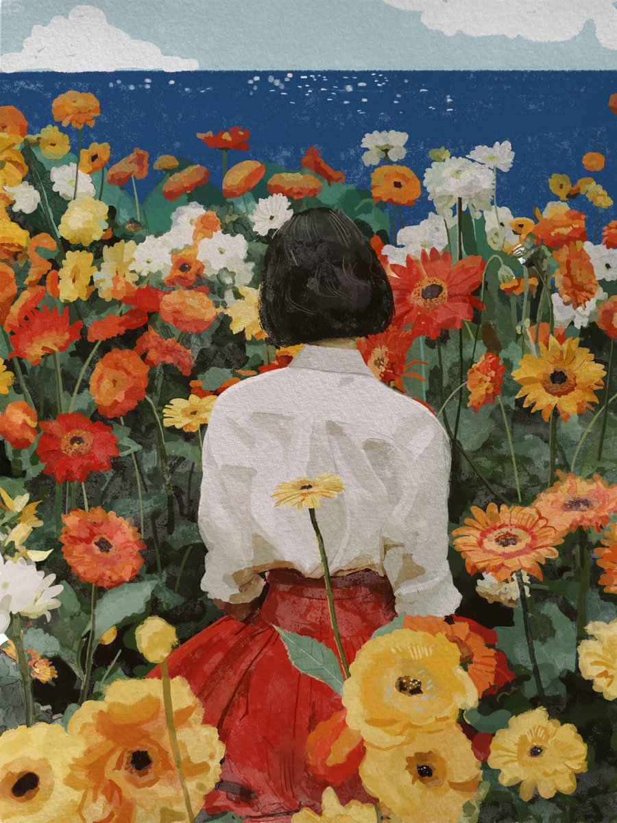 Tito_Merello's tweet photo. "Every spring is the only spring - a perpetual astonishment."🌹🌺🌼

This is my new piece “ABRIL” and it’s part of “Drawn By Hand: An Illustration Exhibition” by @SuperchiefNFT 🔥

Now live on Fnd!! https://t.co/az6k6H4Bbk