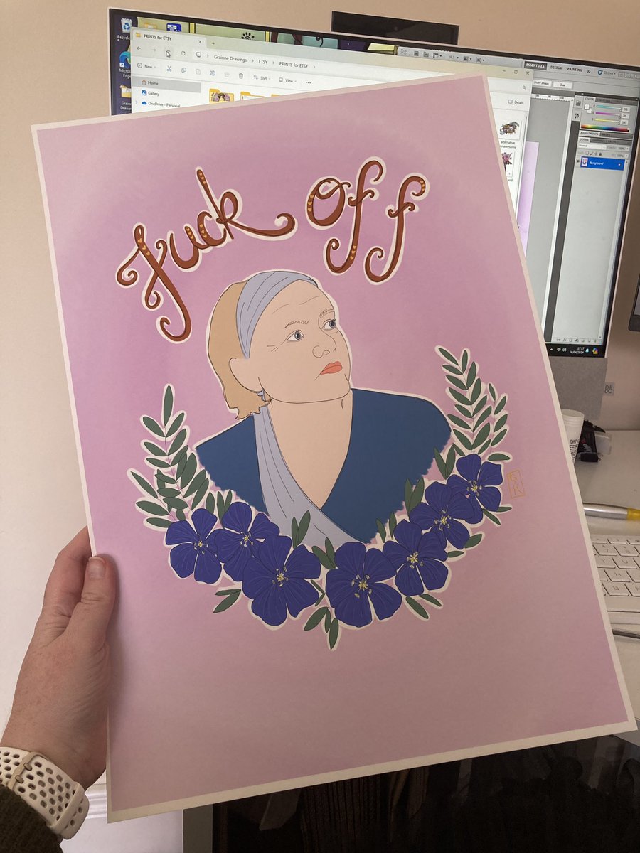 The biggest version of Mo I’ve printed so far and I swear, I love this one all over again. I really do love an excuse to make bigger sized prints.