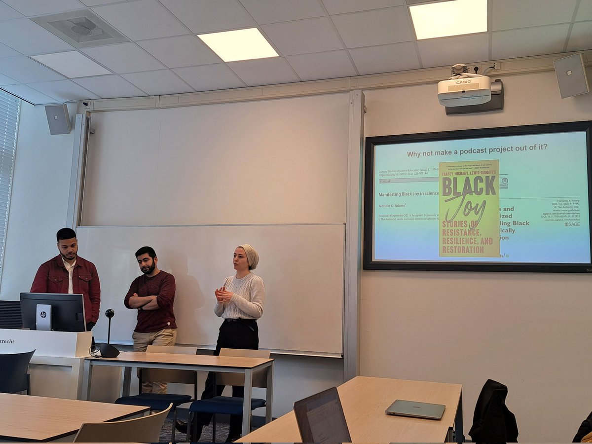 ‼️@fzehracolk, @o_Onur & @DaudiVanVeen presenting their newly launched Joy in Academia podcast (also with @Dbourabain and Zakia Essanhaji on the experiences of racialized academics and how they overcame obstacles and found joy in their work. Listen here: ercomer.eu/2024/03/27/new…