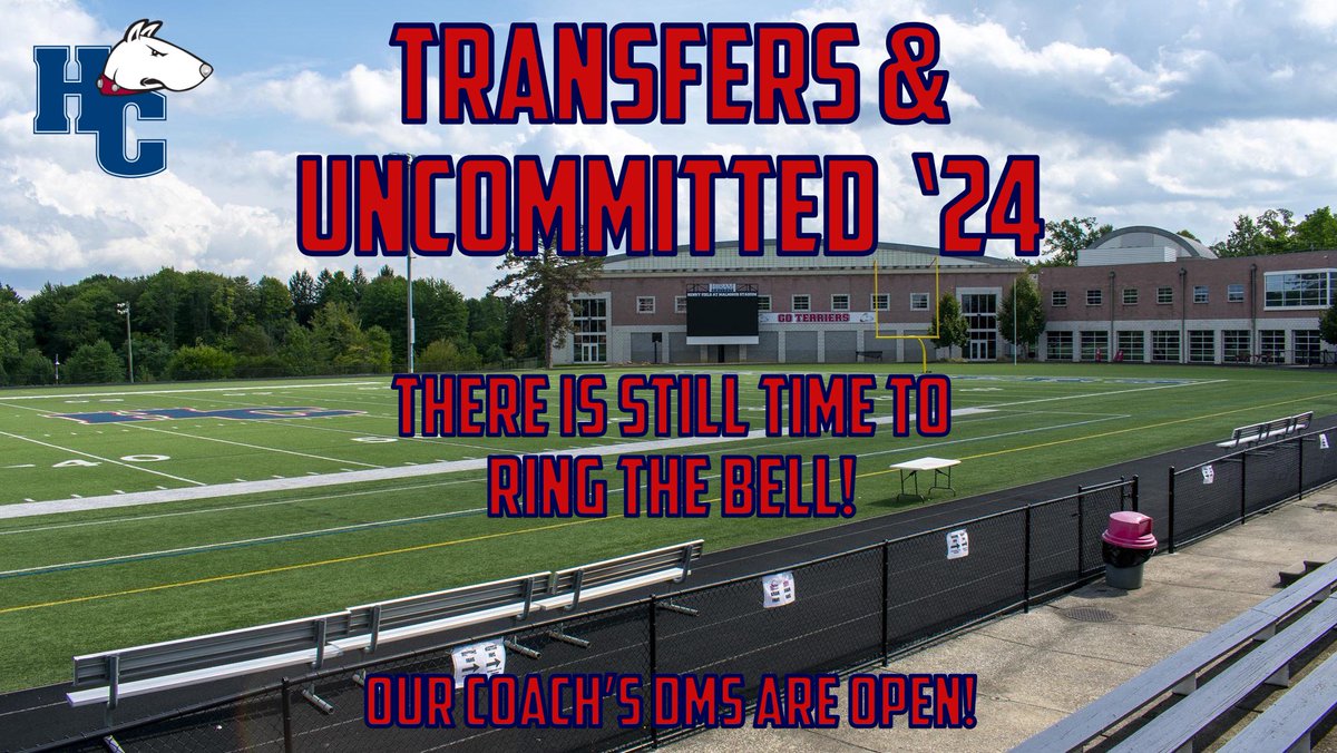 All Transfers &amp; Uncommitted 2024s
There is still time to Ring the Bell!
Our Coach’s DMs are open! Make sure to give them a follow
<a href="/Coach_Mro/">Coach Mro</a> : HC and DL
<a href="/Coach_Niles/">Tanner Niles</a> : DC and S
<a href="/Coach_Warren1/">Haydn Warren</a> : OC, QB, OL
<a href="/CoachTdalf/">Tyler D'Alfonso</a> : RB, TE
<a href="/brock_mancini/">brock_mancini</a> : LB
<a href="/Nate_D11/">Coach Dean</a> : CB
<a href="/HerefordDavis/">RaeMoney</a> : WR