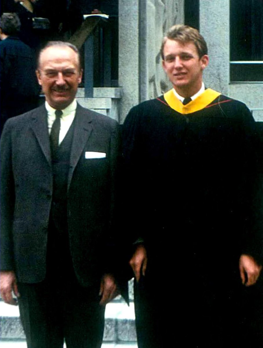 Barron Trump deserves to be accompanied by his father at his high school graduation, just as Donald Trump was accompanied by his father, Fred, at his. 

Just like every other graduating student in the United States!