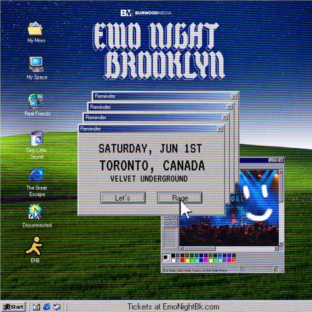 JUST ANNOUNCED: Calling all edgy emo/pop-punk fans! Join us for #EmoNightBrooklyn at Velvet Underground on Saturday, June 1 for an immersive dance party experience! On sale: Fri Apr 19 | 12 PM RSVP: tinyurl.com/ya7addjm