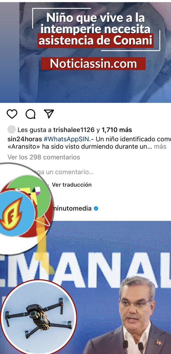 Por en mi Instagram en el logo de #deultimominuto me sale una imágenes que me envían al contenido de caco he block @matiasgarciard