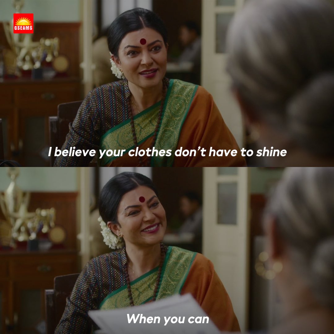 Sushmita Sen reminds us in 'Taali' that true radiance doesn't come from what you wear, but from the light you carry within. Let your inner strength illuminate your path. 💫

#GSEAMS #ArjunSingghBaran #KartkDNishandar #taali #sushmitasen #shreegaurisawant #webseries #indianseries