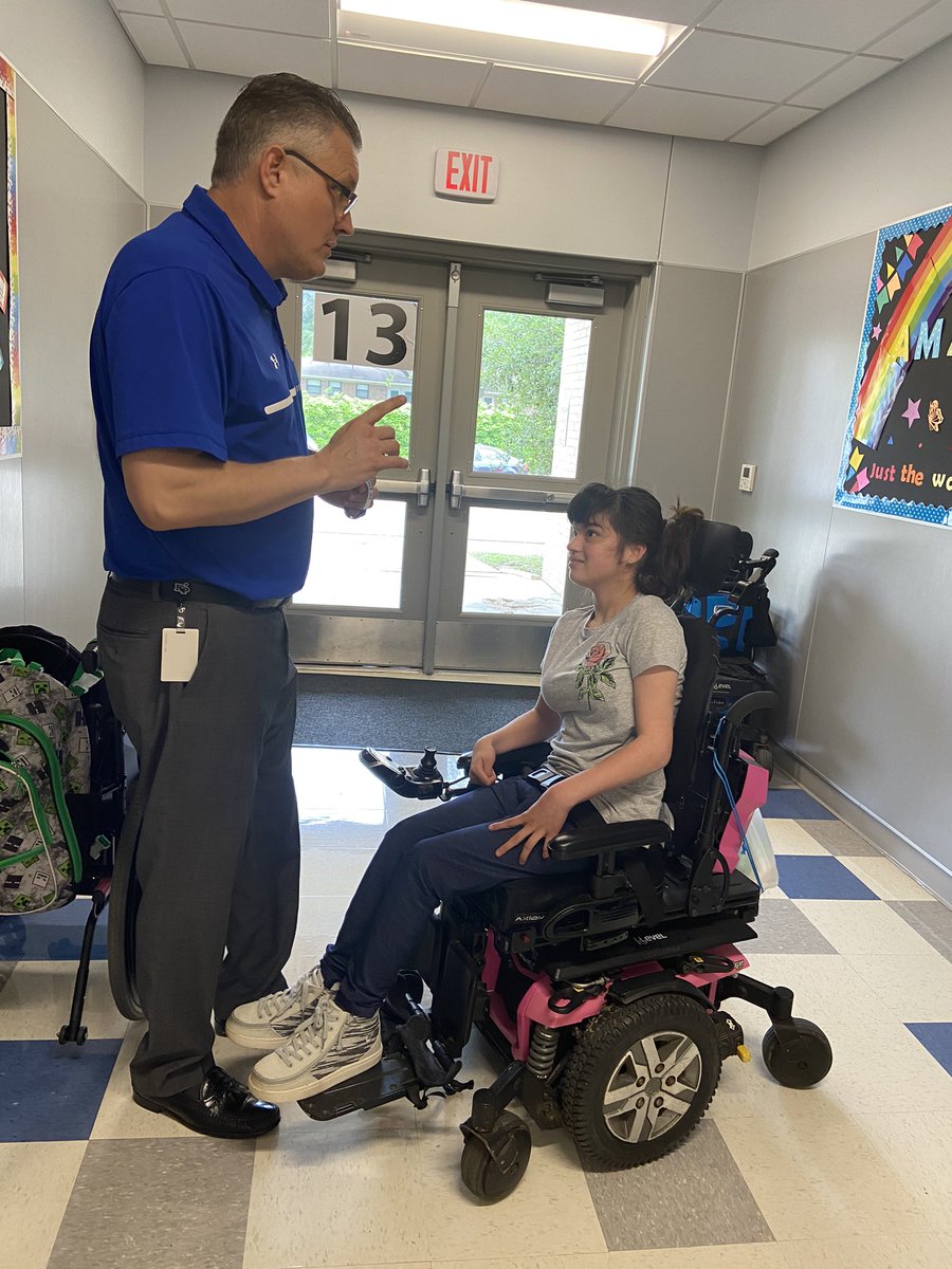 OttTempleISD's tweet photo. Two yrs ago, Bella explained to me why she wasn’t on the playground. I then learned the difference between ADA compliant &amp; “inclusive” playgrounds. We put them in the 2022 bond &amp; today all EL schools have them. I gave her a “Spread the Empire” bracelet for helping all kids! https://t.co/UAnsP9apLS