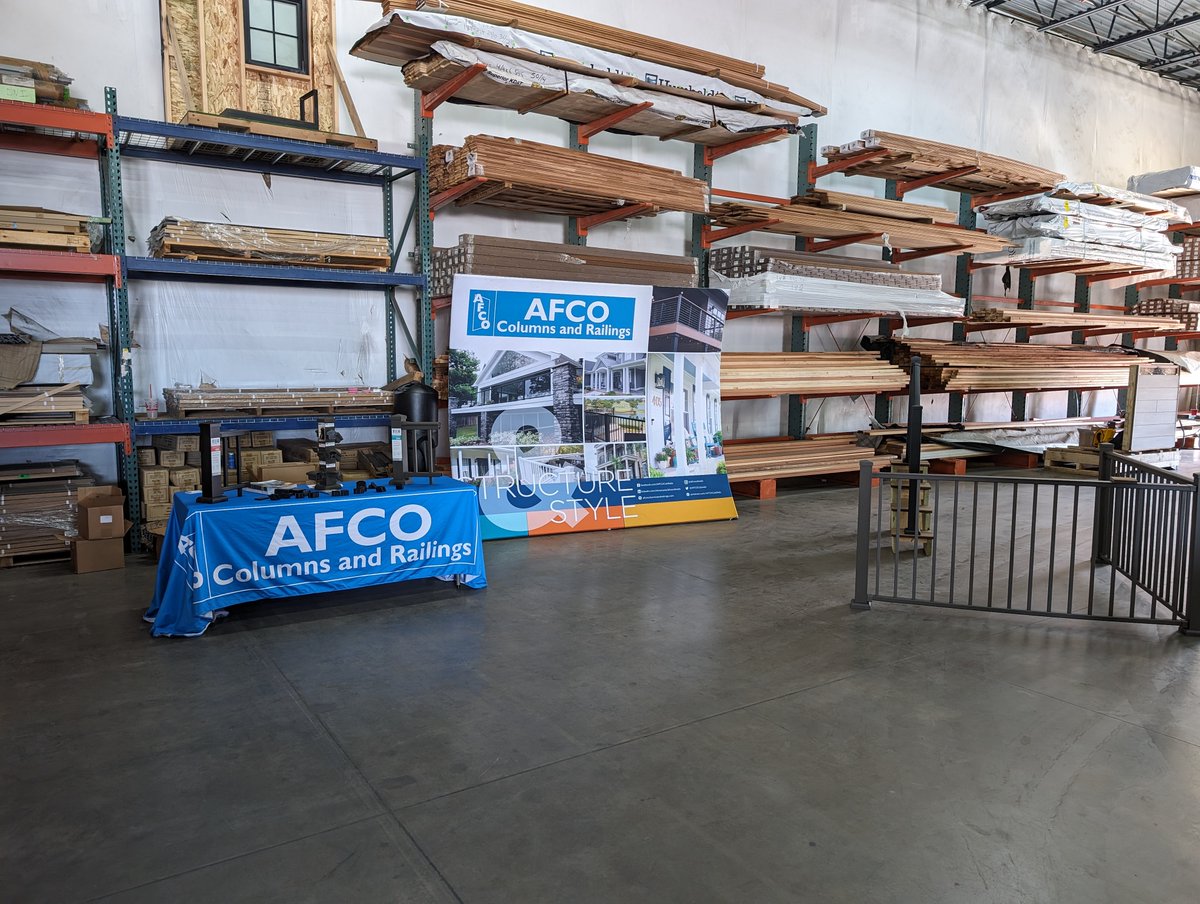 AFCOColsRails's tweet image. Colorado Deck Builders! Come see Aluminum AFCO-Rail in our new rail panel options today at Specialty Wood Products in Aurora.  There&apos;s a taco truck so come hungry! #structureandstyle