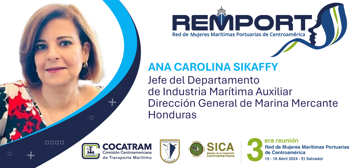 'Visibilizando el trabajo de la Mujer Hondureña en la Marina Mercante de Honduras' Ana Carolina Sikaffy @IMOHQ #Ellasinspiran @sg_sieca @sg_sica @RedMAMLa @STMCOMMCASICA @FNfaes @EPN_Nicaragua @EscuelaNavalGt