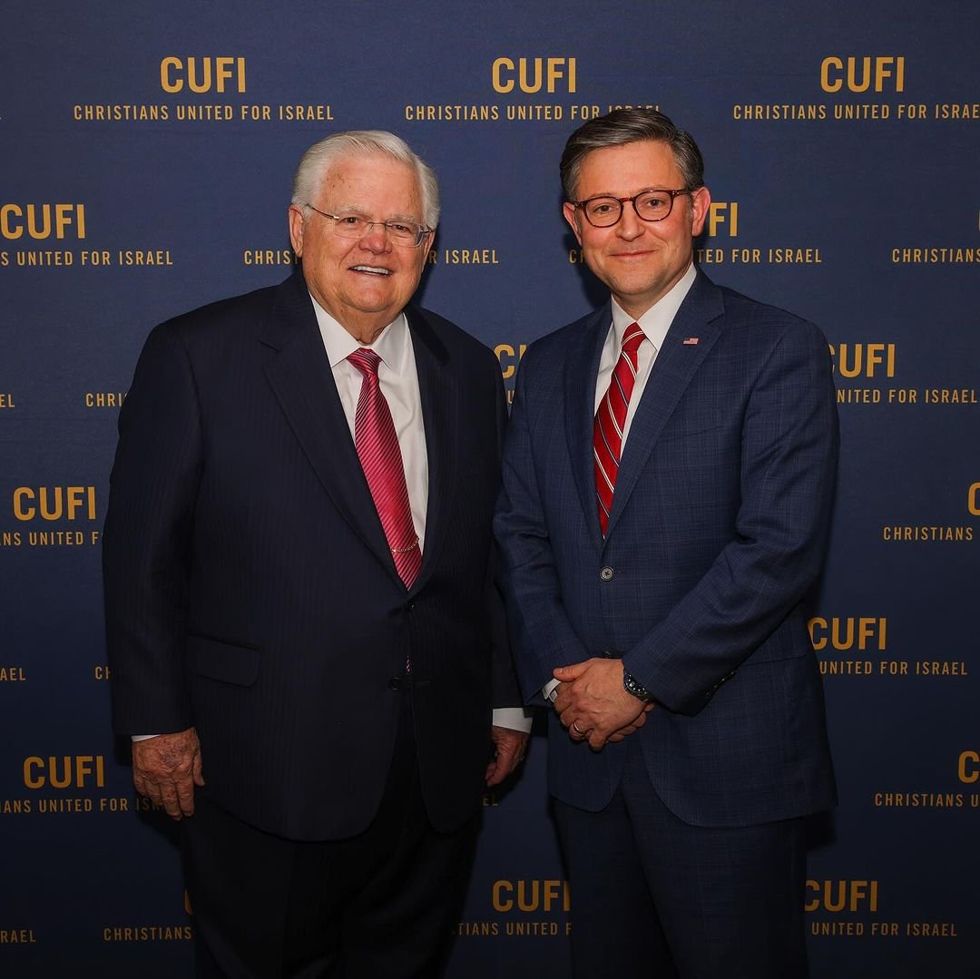 Last night Mike Johnson met with Pastor John Hagee, who came to Washington, DC to lobby for unconditional military support to Israel. Hagee, a frequent visitor to the Trump White House, preaches that Christ will soon return to rule over earth from Jerusalem