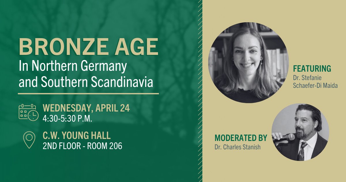 IN ONE WEEK | You're invited to join Dr. Stefanie Schaefer-Di Maida and Dr. Charles Stanish as they unravel secrets from the Bronze Age of Northern Germany and Southern Scandinavia through the region's ancient burial grounds. Learn more and RSVP at usf.to/IASCE-events!