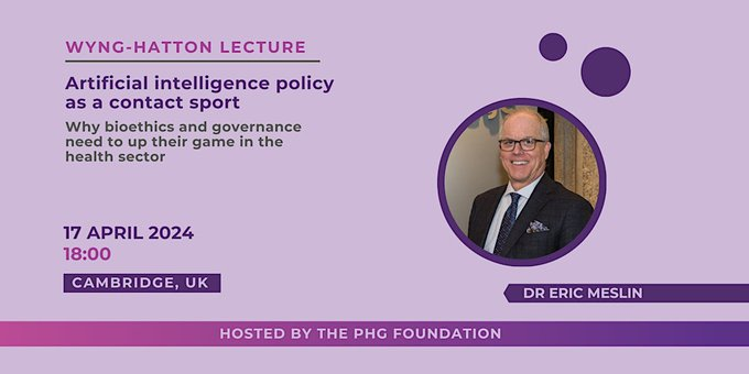 Last few places available for tomorrow evening's WYNG-Hatton lecture on #AI policy as a contact sport: eventbrite.co.uk/e/2024-wyng-ha…