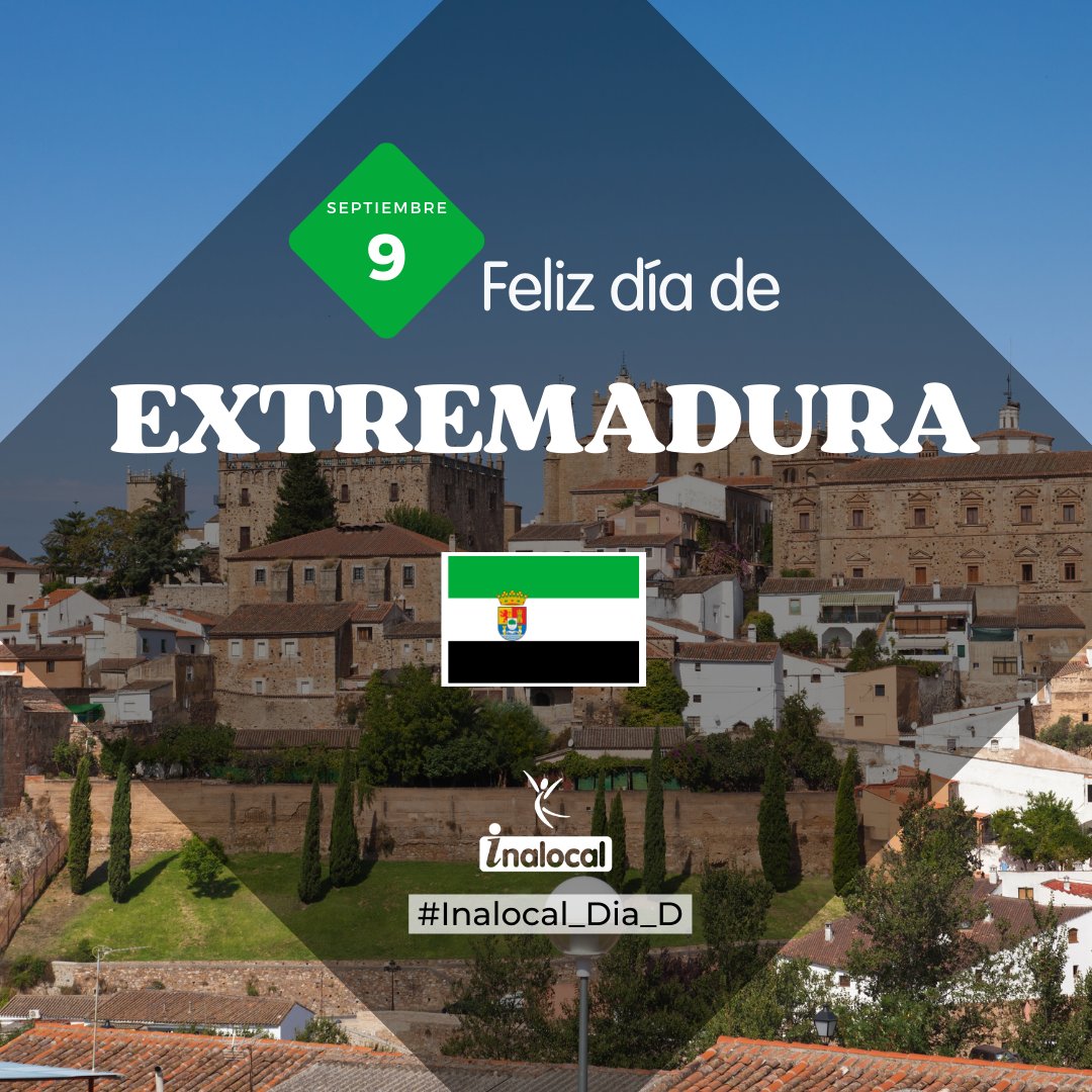 inalocal's tweet image. Descubre Extremadura este 9 de Septiembre 🌄

Este 9 de septiembre celebramos el Día de Extremadura, una ocasión especial para explorar y apreciar la rica cultura, tradiciones y el impresionante entorno natural de esta comunidad autónoma. 🎉🌳

#Extremadura #inalocal #cursos