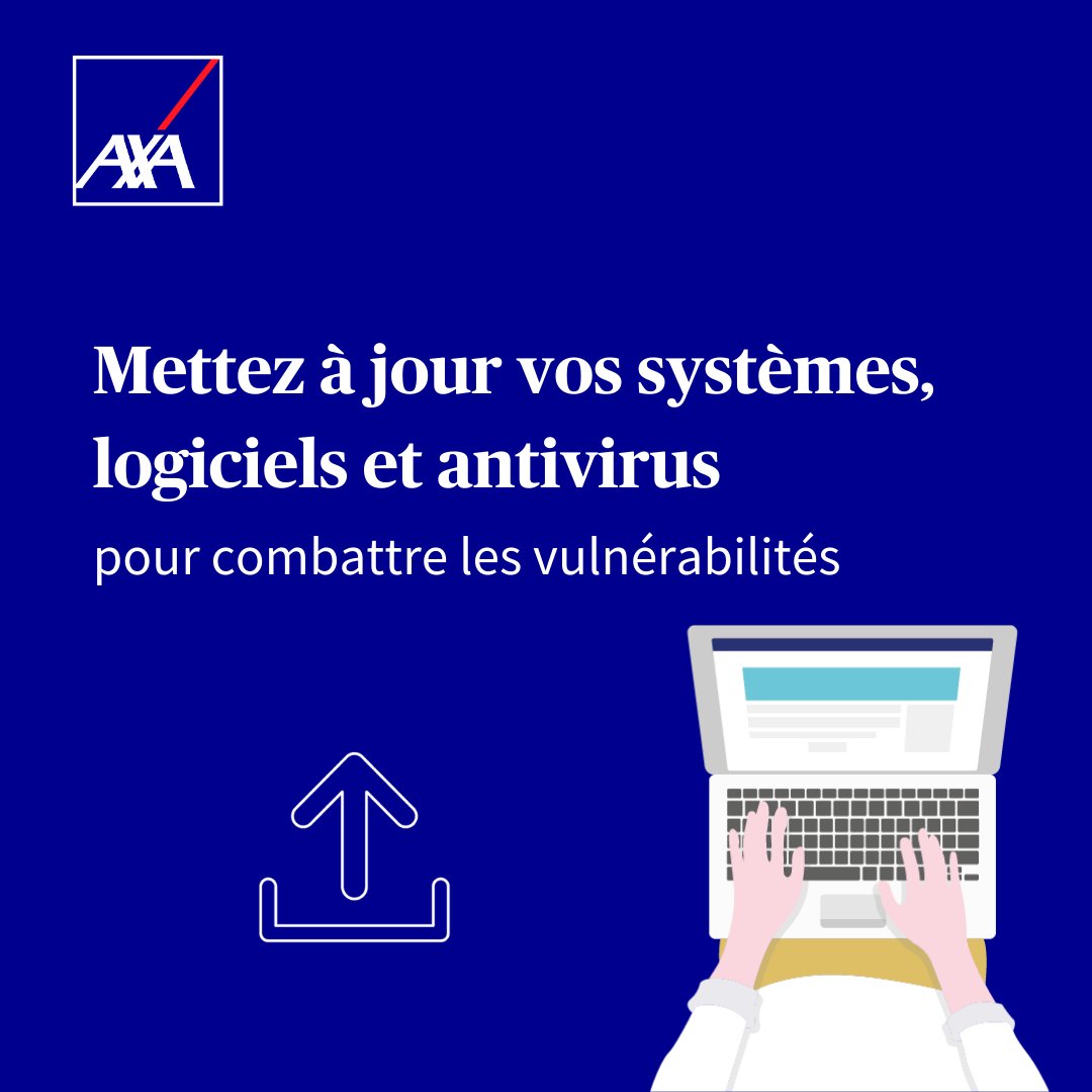 AXAFrance's tweet photo. À l'approche d'événements sportifs internationaux, le risque de cyberattaques augmente. 🌍🖥️

🛡️ Adoptez dès maintenant les bonnes pratiques de sécurité pour protéger votre entreprise.

#prevention #cyber