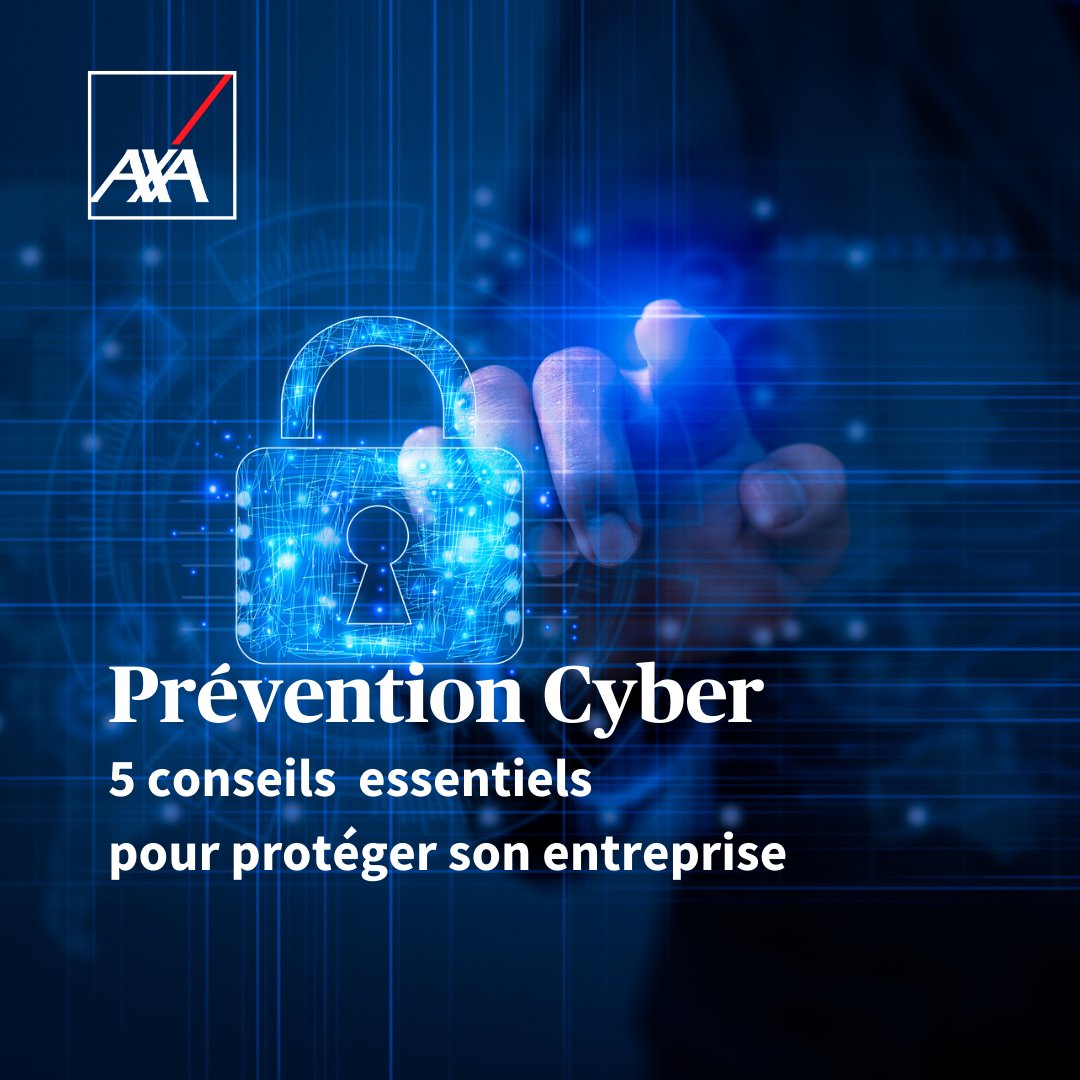 AXAFrance's tweet photo. À l'approche d'événements sportifs internationaux, le risque de cyberattaques augmente. 🌍🖥️

🛡️ Adoptez dès maintenant les bonnes pratiques de sécurité pour protéger votre entreprise.

#prevention #cyber