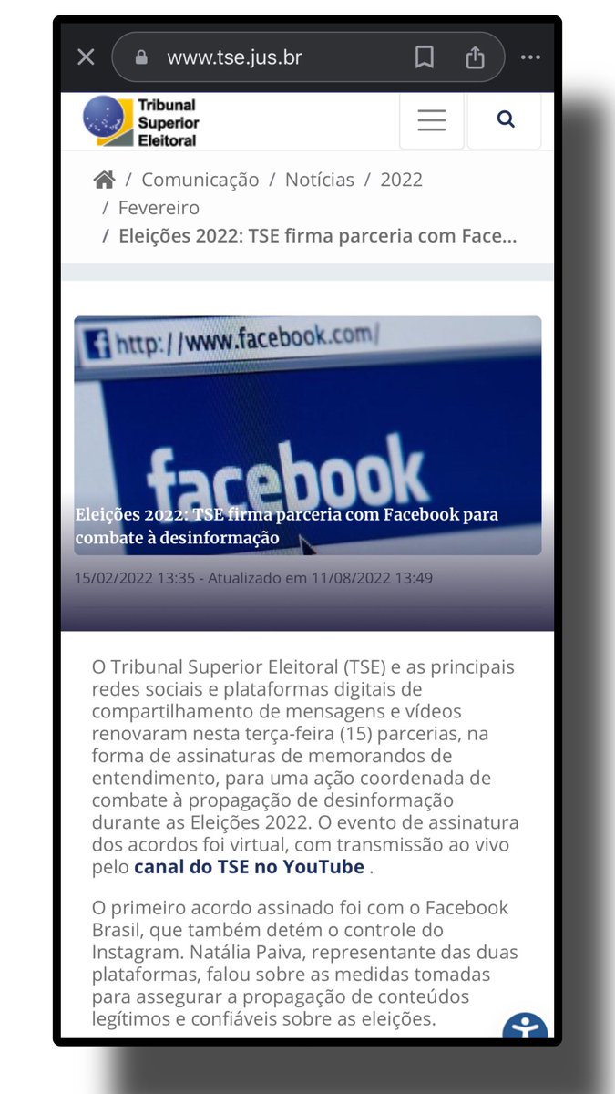 -A Rede X está reclamando que Alexandre de Moraes os estava forçando a fazer atos ilegais, sob a ótica da lei americana; -Até agora a Meta, dona do facebook e instagram, não reclamou de nenhuma determinação de Alexandre de Moraes; -A Meta fez parceria com o TSE (Tribunal…