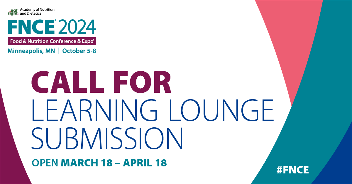 TWO more days to submit your application! 📝

🎤 Check out our brief guide that explains the Learning Lounge and the components of a proposal and apply by Thursday, April 18: sm.eatright.org/LearningLounge…

#eatrightPRO #rdchat