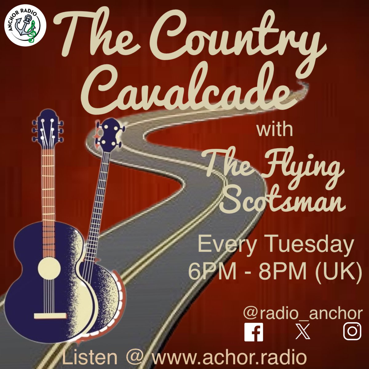 Oh Drat and Bother! Hang Spring Cleaning! After such an amazing show with Victoria why not stay tuned to Anchor Radio for The Country Cavalcade with The Flying Scotsman. Tune in at anchor.radio or ask your digital assistant to enable Anchor Radio Skill.
