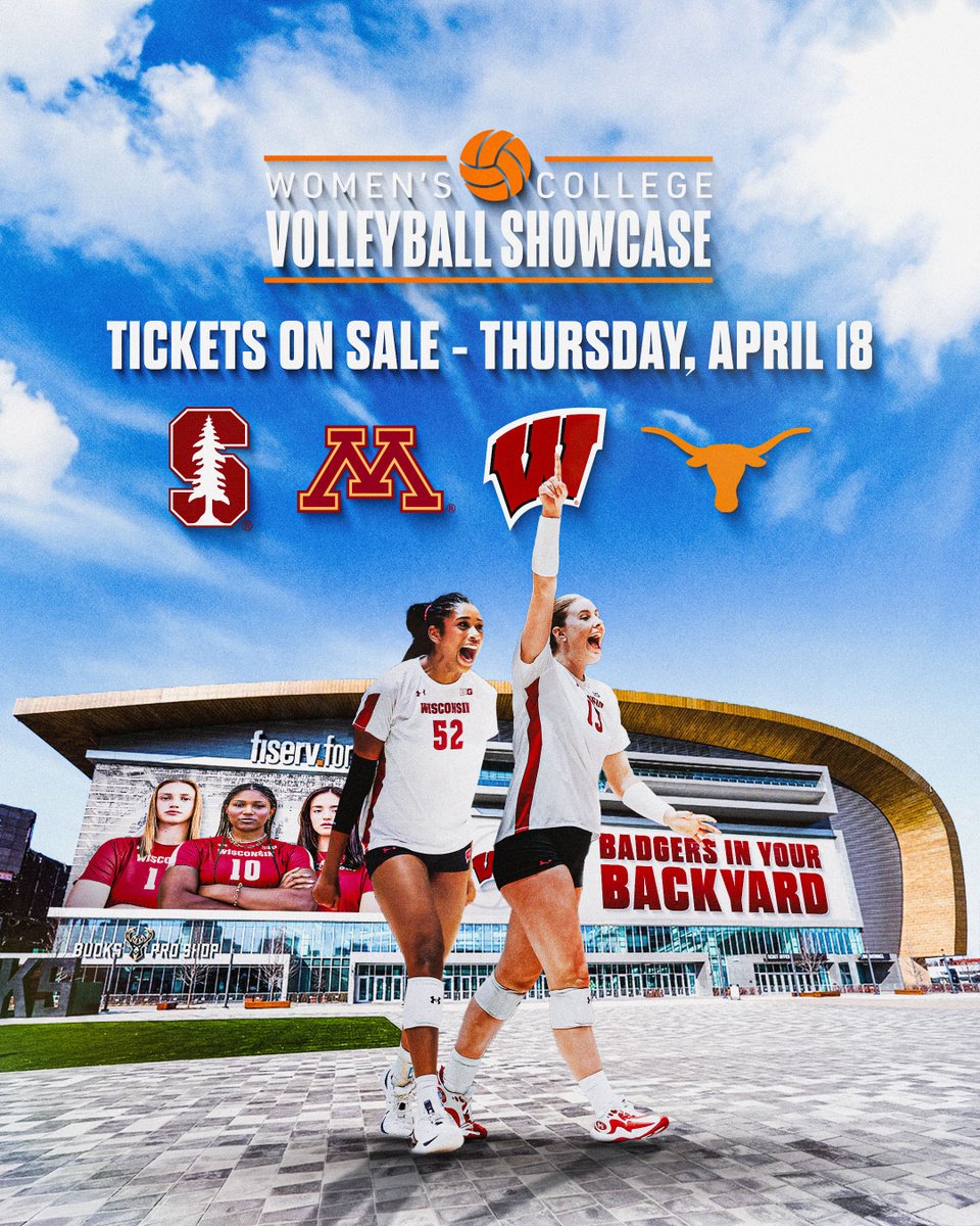 Labor Day weekend plans ✅

Don't miss out on an opportunity to see your Badgers at this special event at Fiserv Forum. 

Tickets on sale, Thursday April 18 at 10 am (CT)

🎟: ticketmaster.com
📝: go.wisc.edu/2of9u4
ℹ: bit.ly/444Hhcq
