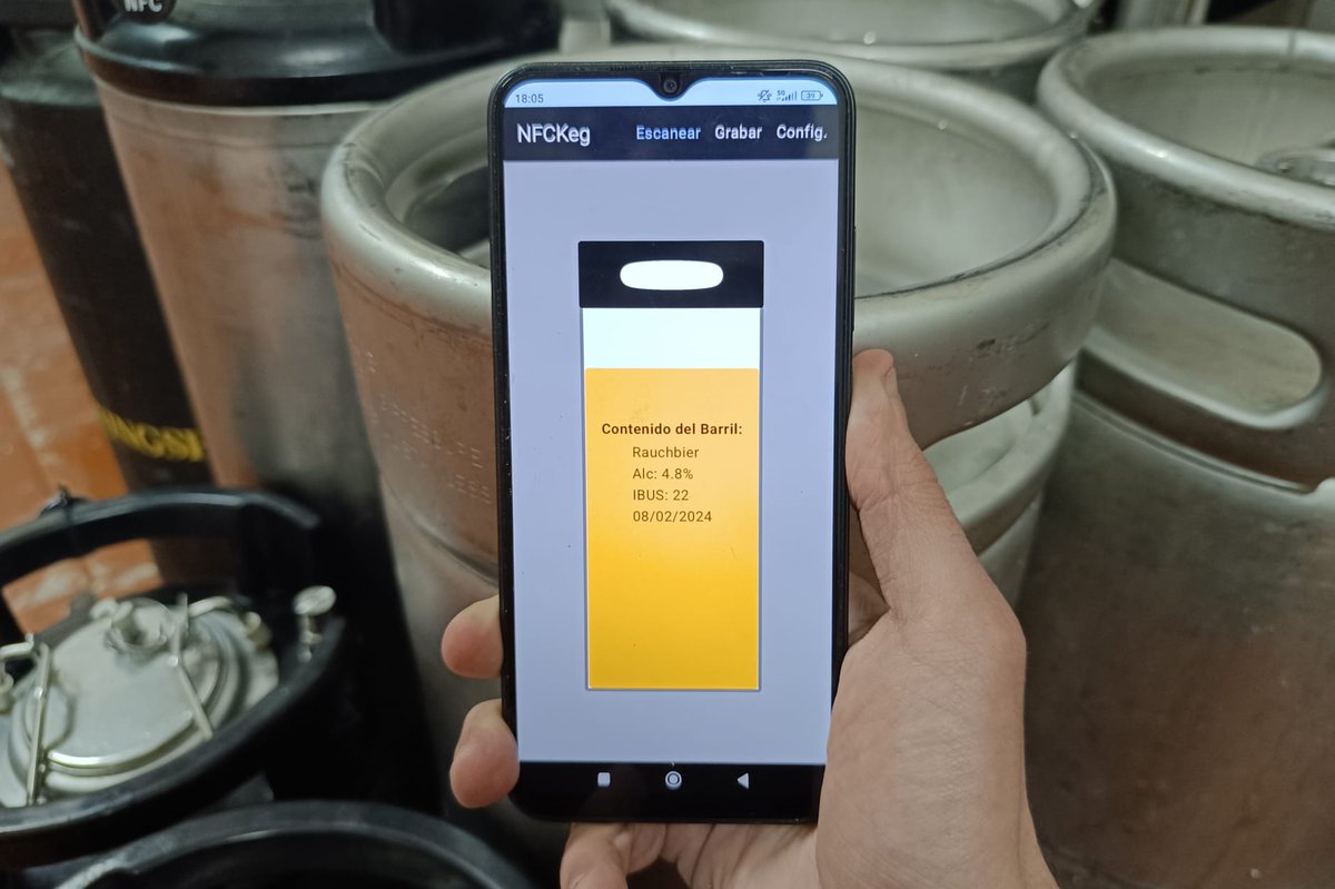 Desarrollada nueva app de control de barriles GRATUITA, escanea y controla el contenido de todos tus barriles de cerveza!

youtu.be/n0RuRdCf_j0           

#nfckeg #diy #diyhomebrewers #homebrewer #brewing #cervezacasera #app #android #nfc