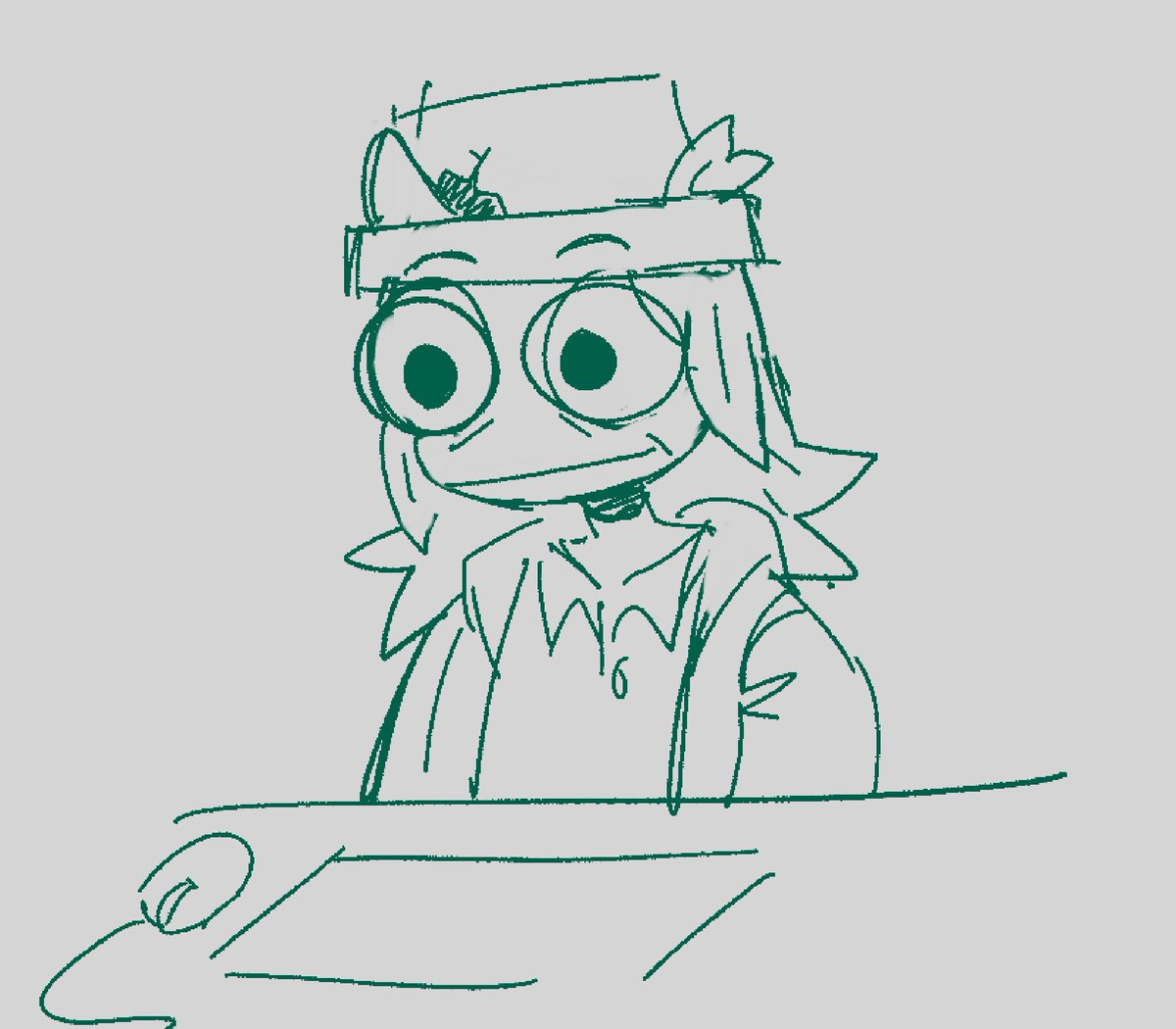 finally read thru the webcomic 'what happens next' yesterday afternoon and have been sitting at my desk all day today like this