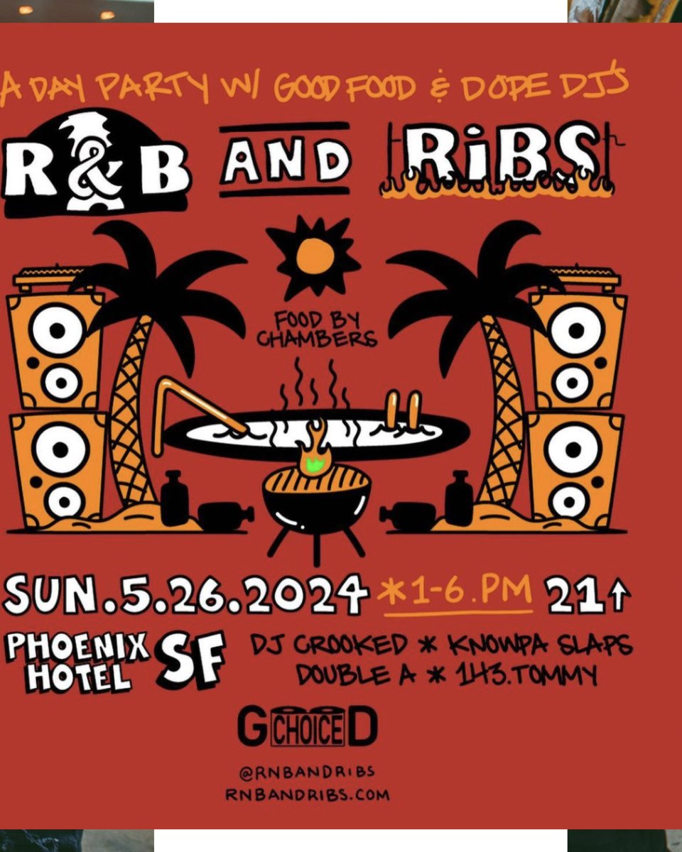 Save the date: May 26th, we're bringing back R&B and Ribs at Chambers for Memorial Day weekend. Poolside hangs, killer tunes by @djcrooked, @knowpaslaps, @_d0ublea_, @143.tommy, and our mouthwatering bites. Your Memorial Day just got a remix. eventbrite.com/e/rb-and-ribs-…