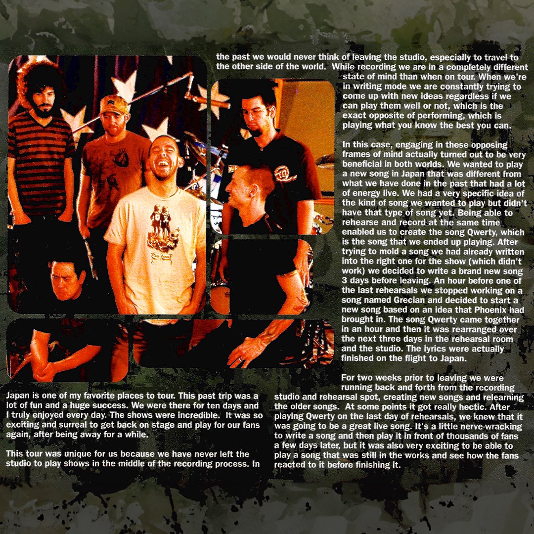 linkinpark's tweet image. The evolution of QWERTY from the LPU archives.

#Papercuts
#QWERTY