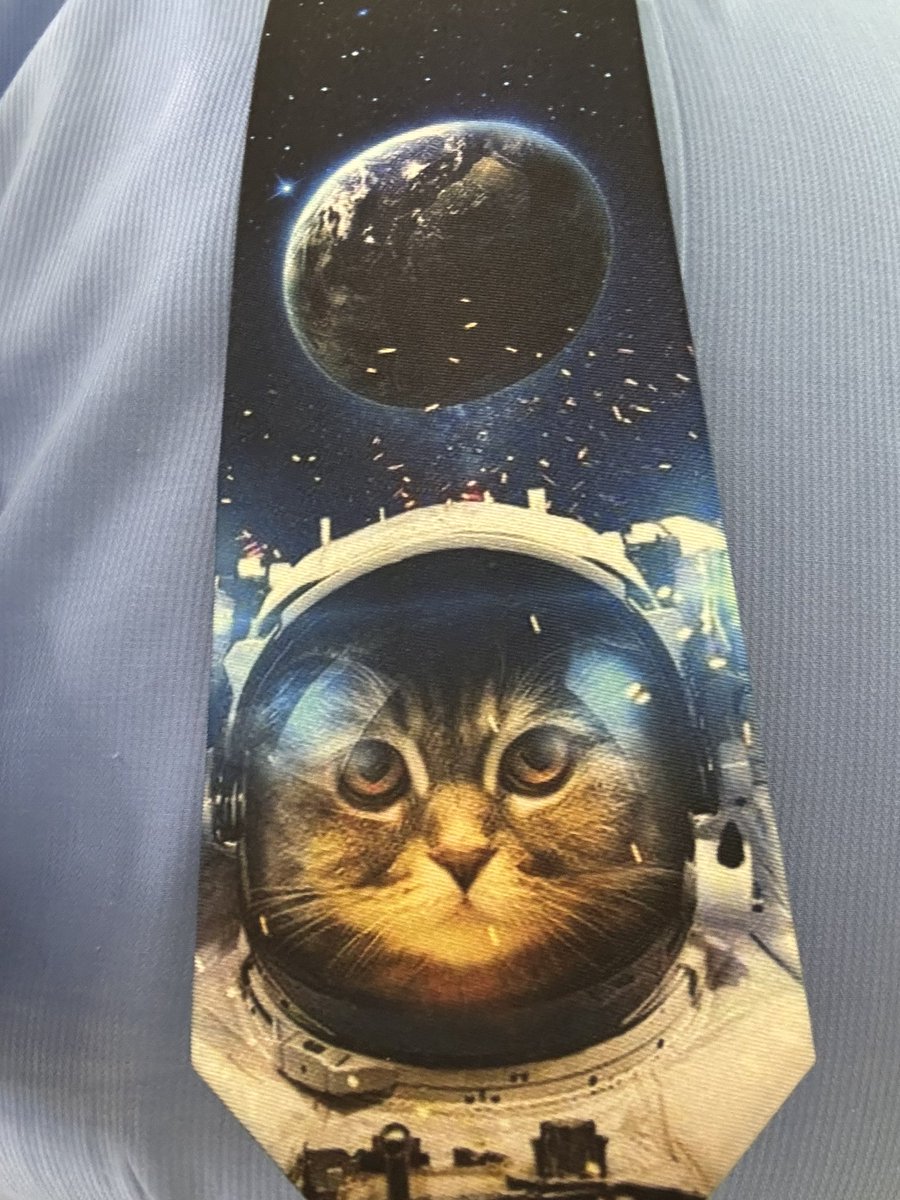 #TieForToday 😺🌏🧑‍🚀