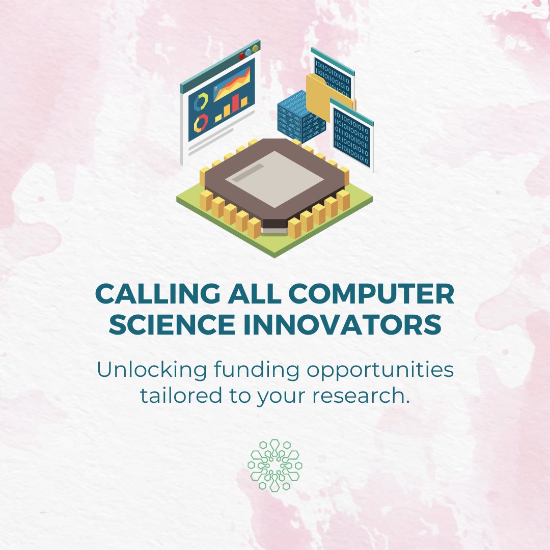 🤳 Calling all Computer Science innovators - Unlocking funding opportunities tailored to your research. Join us in revolutionizing the future of Computer Science research! Sign up now: bit.ly/3sR4ksN #ResearchImpact #ComputerScience #AI #Innovation #Grants
