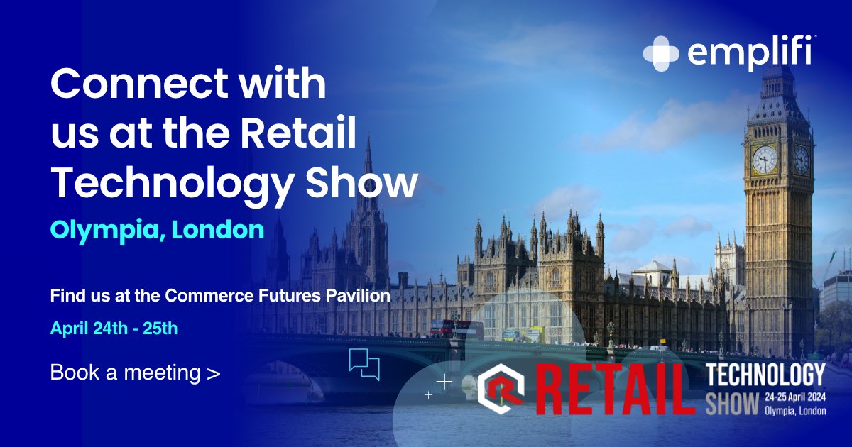Emplifi will be at Retail Technology Show next week! 🇬🇧 If you're attending, book a chat with us to learn how you can make your social more shoppable 👉 bit.ly/3vPGJdJ