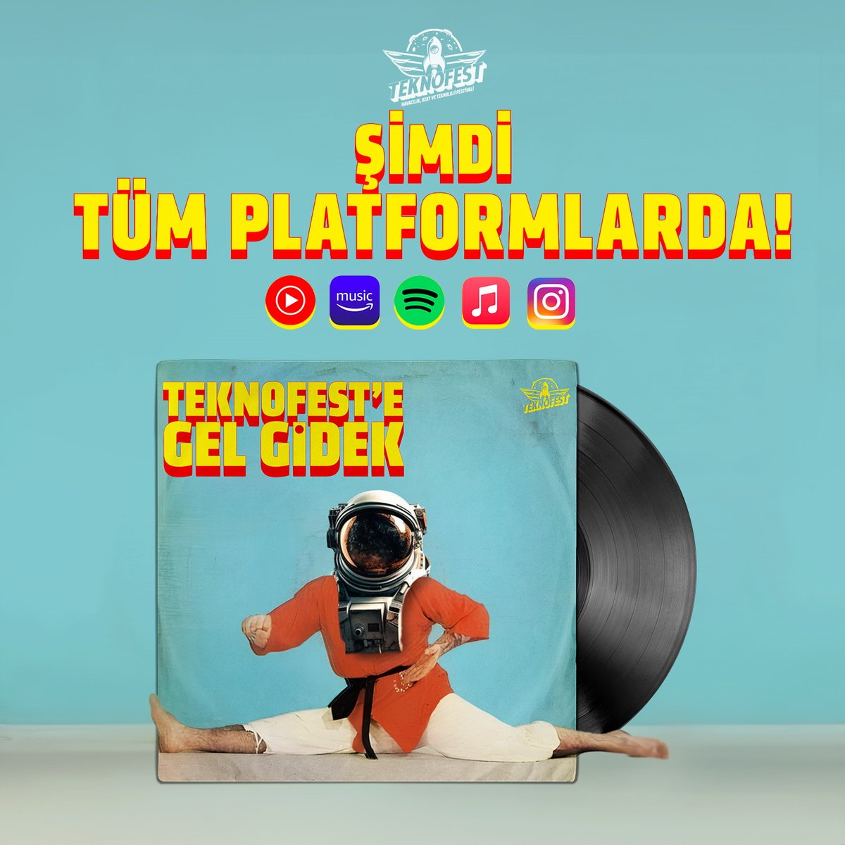#TEKNOFEST2024’ün Adana'ya özel şarkısı “Teknofest'e Gel Gidek!” şimdi tüm müzik platformlarında❗️🚀 Dinlemek için: 🎧 mth.tc/p/TeknofesteGe…