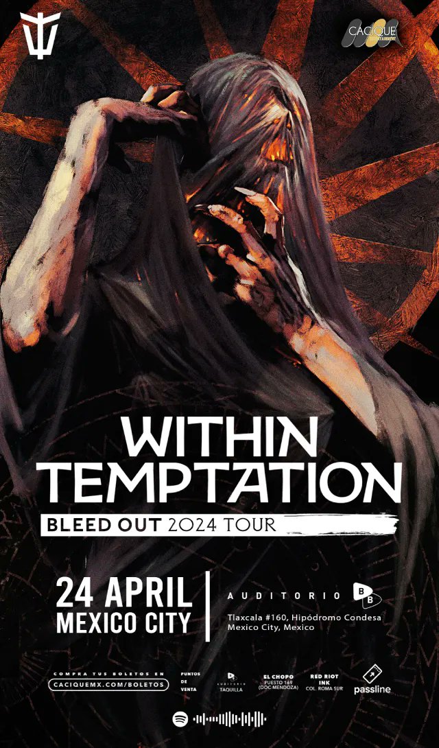 Within Temptation llega al Auditorio BB 🤩
Ven a una noche que no te puedes perder 🤙🏼🎸

#AlChileMX se va a poner buenísimo 🌶️🤯