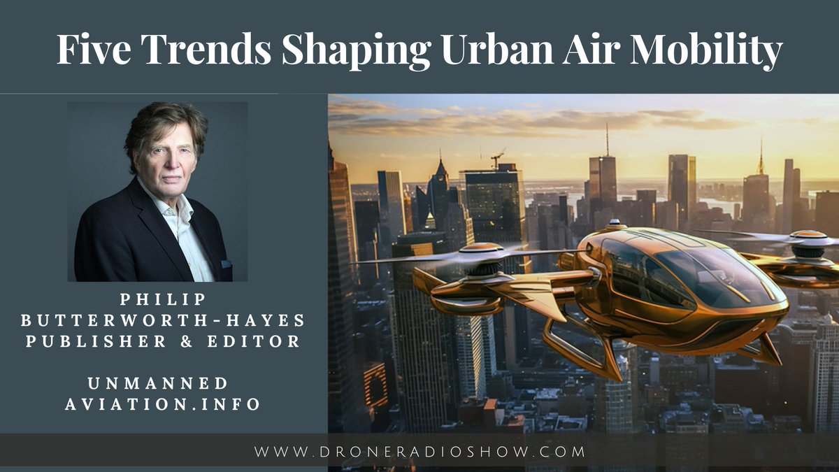 How will the adoption of autonomous air taxis shape our future transportation options? Find out in this podcast interview with Philip Butterworth-Hayes. Really exciting. @unmannedairspace bit.ly/3Zc5fzW