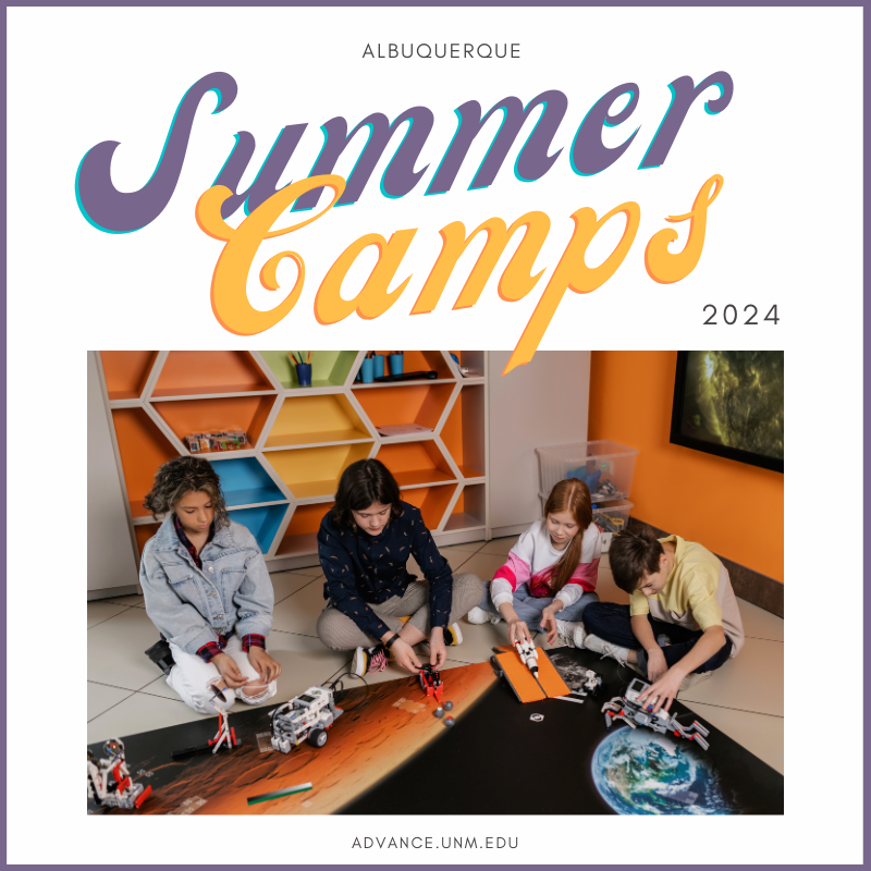 AdvanceUNM (@advanceunm) on Twitter photo ☀️We are compiling a list of local summer camps for <a href="/UNM/">Univ. of New Mexico</a> faculty and staff parents. What are your favorites? For our list of camps on campus we have opportunities at <a href="/UNM_Law/">UNM School of Law</a>, <a href="/UNMengineering/">UNM Engineering</a>, <a href="/unm_saap/">UNM School of Architecture and Planning</a> and <a href="/MuseumMaxwell/">Maxwell Museum</a>. What are we missing? ☀️We are compiling a list of local summer camps for <a href="/UNM/">Univ. of New Mexico</a> faculty and staff parents. What are your favorites? For our list of camps on campus we have opportunities at <a href="/UNM_Law/">UNM School of Law</a>, <a href="/UNMengineering/">UNM Engineering</a>, <a href="/unm_saap/">UNM School of Architecture and Planning</a> and <a href="/MuseumMaxwell/">Maxwell Museum</a>. What are we missing?