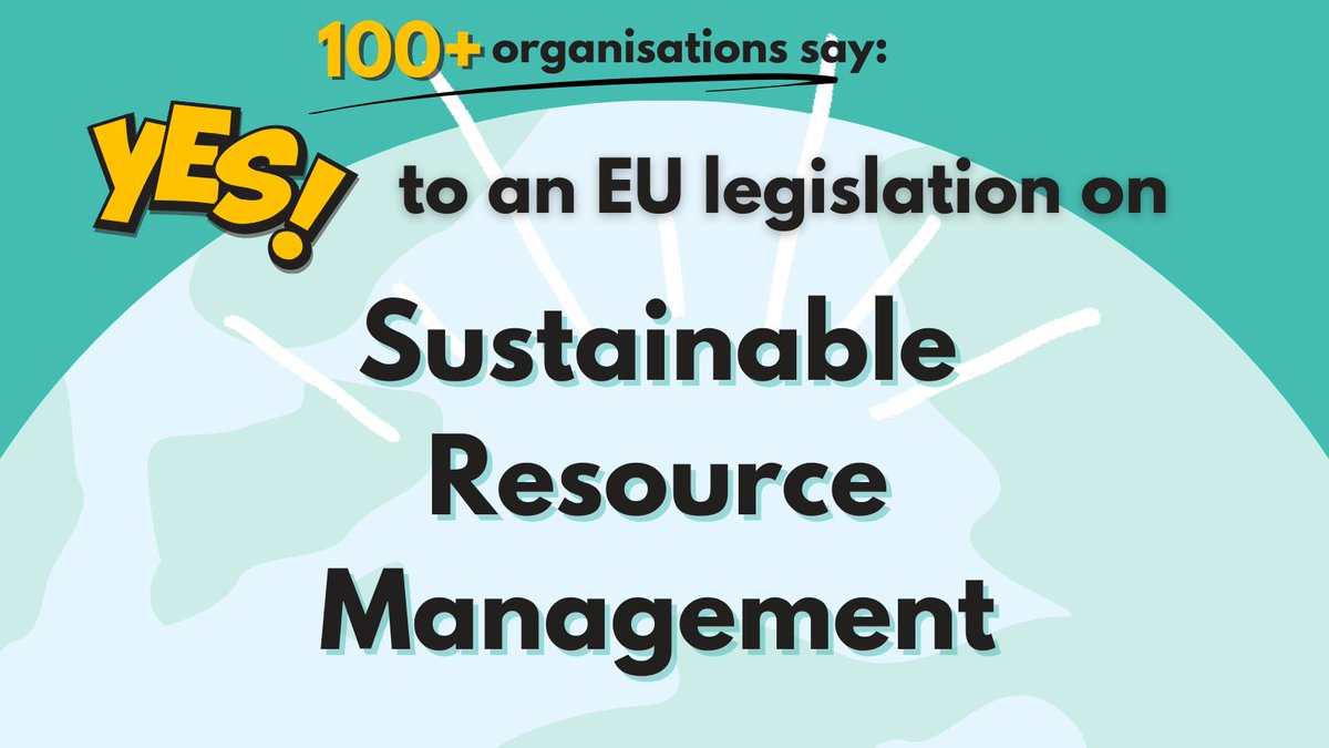 ⌛ Now is the time for EU legislation on Sustainable Resource Management! 🤝 We call for a rapid, well-prepared shift towards a fair, autonomous, resilient EU economy within planetary boundaries. 👉 eeb.org/library/open-l…